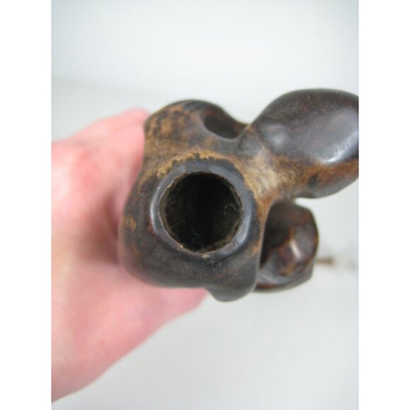 African Makonde Tree of Life Hand Carved Ebony Wood Statue Tribal Figures 13 in - Picture 11 of 15